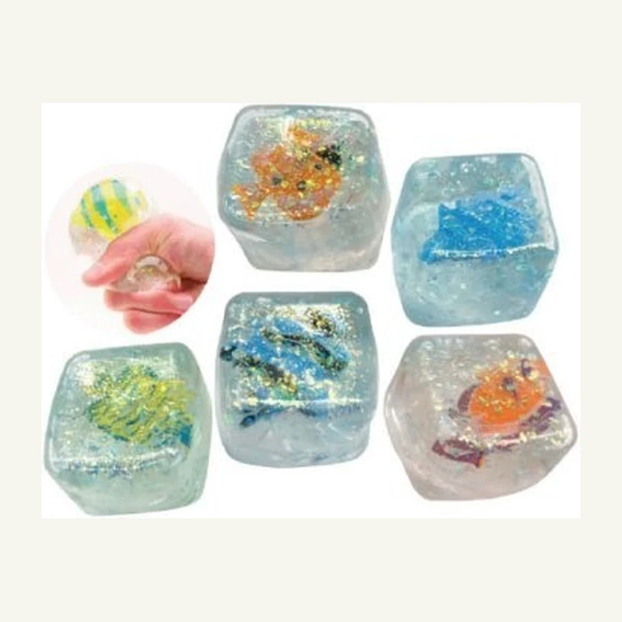 Transparent Fish Ice Cube Squishy